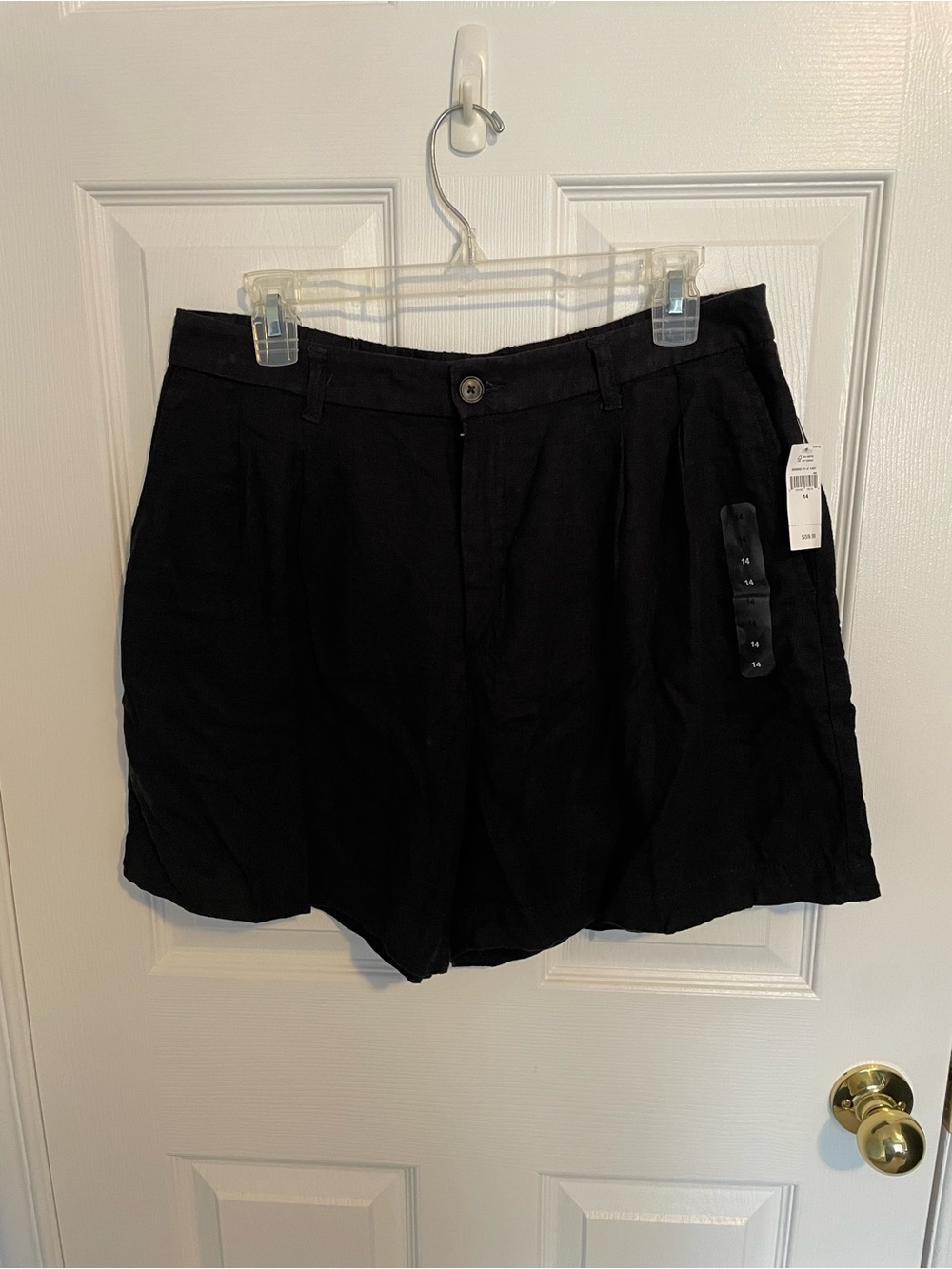 GAP Linen High Waist Black Women’s Shorts